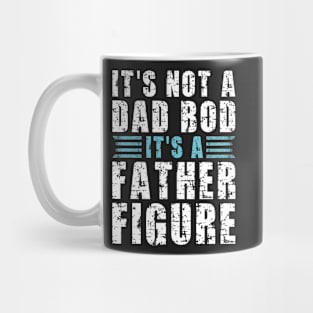 Its A Father Figure | White and Blue Text Funny Dad Mug